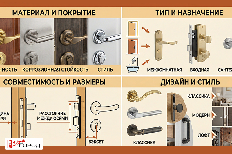 Как правильно выбрать фурнитуру для дверей