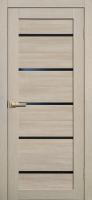 Дверь ПО LITE DOORS 26 Бьянко 3D (Чёрное стекло)