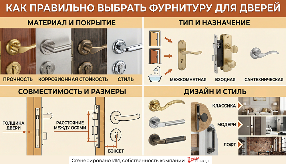 Как правильно выбрать фурнитуру для дверей Как правильно выбрать фурнитуру для дверей