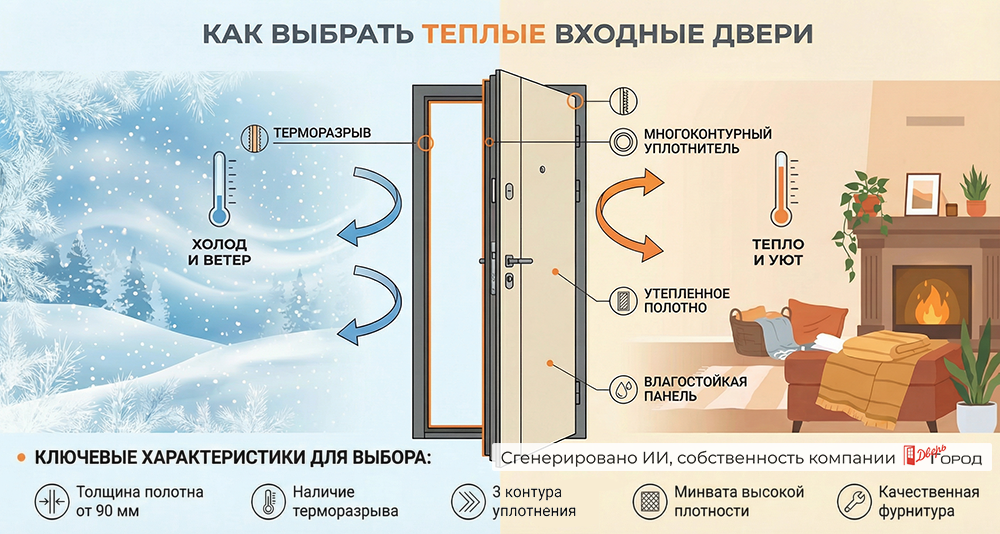 Как выбрать теплые входные двери? Как выбрать теплые входные двери?