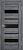 Дверь ПО LITE DOORS 20 Дуб стоунвуд 3D (Чёрное стекло)